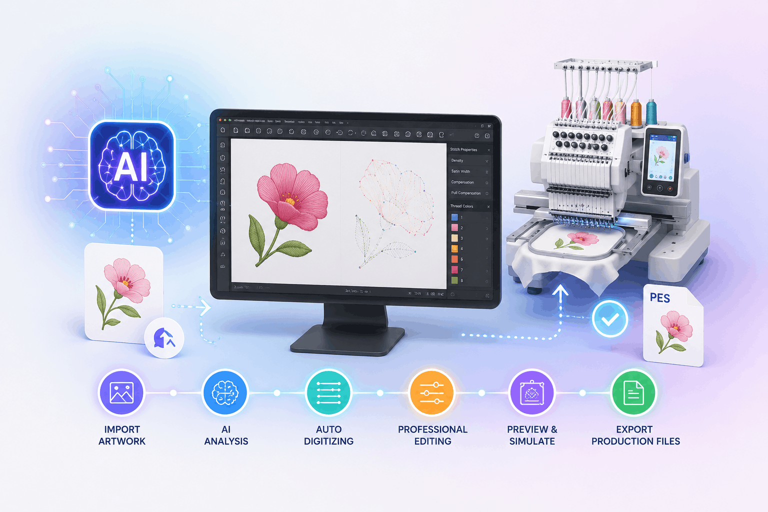 What is a PES file — the Brother and Babylock PES embroidery format explained