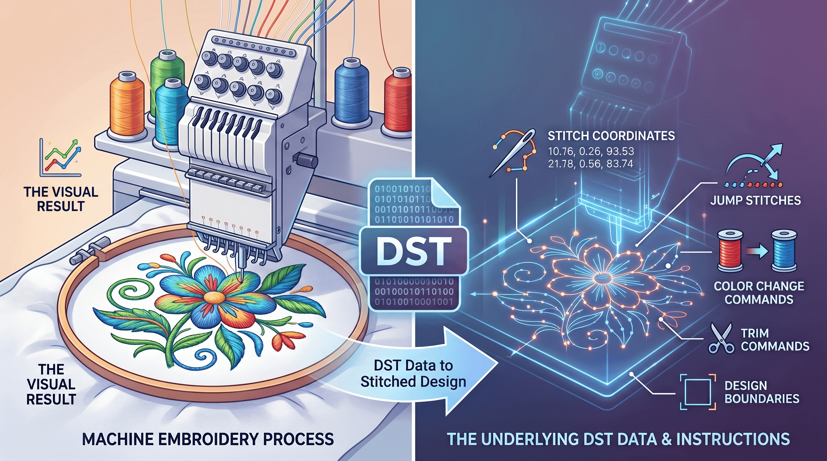What Is a DST File? Complete Guide to the Embroidery DST Format