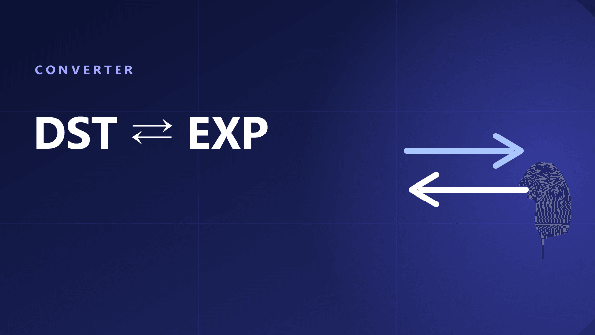 DST ⇄ EXP Converter